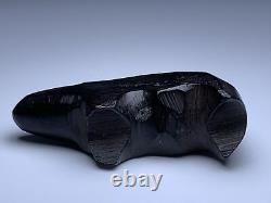 Early Native Zuni Carved Jet Bear Fetish By Theodore Kucate (d.)