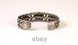 Early Navajo Bracelet with Twisted Wire, ca 1920