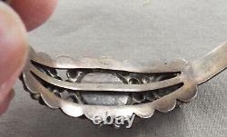 Early Navajo Indian Jewelry Tourist Bracelet, Silver Products Coin Silver Marked