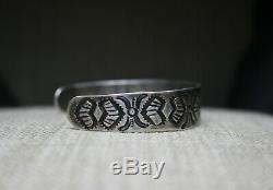 Early Navajo Native American Ingot Sterling Silver Native American Bracelet