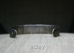 Early Navajo Native American Ingot Sterling Silver Native American Bracelet