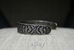 Early Navajo Native American Ingot Sterling Silver Native American Bracelet