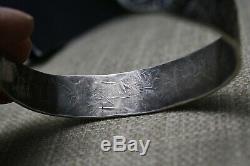 Early Navajo Native American Ingot Sterling Silver Native American Bracelet