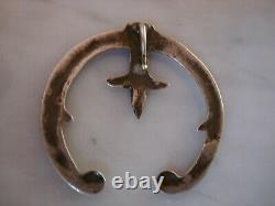 Early Navajo Sand Cast Sterling Silver Naja