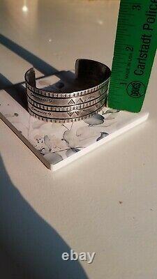 Early Navajo Silver Ingot Cuff Bracelet