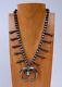 Early Navajo Squash Blossom Necklace