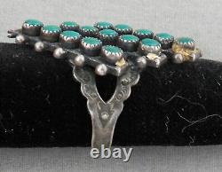 Early Navajo Sterling Silver & Turquoise Bracelet, Ring, Earrings Set
