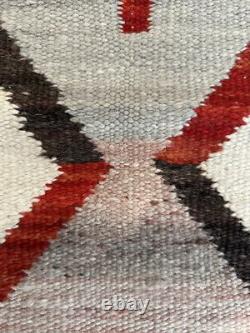 Early Navajo Textile Tapestry Rug Wall Hanging Estate Authentic Hand Crafted