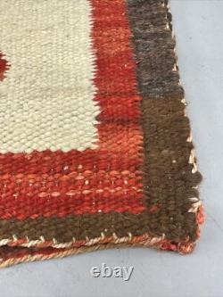 Early Navajo Textile Tapestry Rug Wall Hanging Estate Authentic Hand Crafted