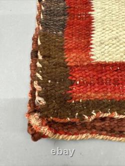 Early Navajo Textile Tapestry Rug Wall Hanging Estate Authentic Hand Crafted