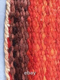 Early Navajo Textile Tapestry Rug Wall Hanging Estate Authentic Hand Crafted