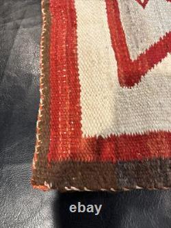 Early Navajo Textile Tapestry Rug Wall Hanging Estate Authentic Hand Crafted