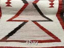 Early Navajo Textile Tapestry Rug Wall Hanging Estate Authentic Hand Crafted