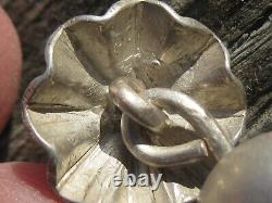 Early Navajo coin silver cape or shaw fasteners c-1915