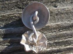 Early Navajo coin silver cape or shaw fasteners c-1915