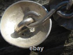 Early Navajo coin silver cape or shaw fasteners c-1915