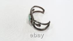 Early Navajo wide sandcast royston turquoise 925 sterling cuff bracelet sz 6-6.5 Early Navajo wide sandcast royston turquoise 925 sterling cuff bracelet sz 6-6.5