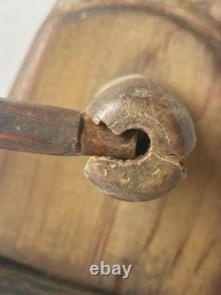 Early New England Folk Art Native American Indian Chief Canoe Whirligig