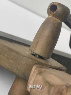 Early New England Folk Art Native American Indian Chief Canoe Whirligig