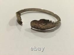 Early Original Hand Carved Tlingit Silver Bracelet Bill Wilson Hoonah Alaska