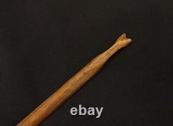 Early Plains Native American wooden Stun Arrow with Bullet Shell blunt Tip