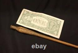 Early Plains Native American wooden Stun Arrow with Bullet Shell blunt Tip