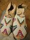 Early Plains Sioux Indian Native American Beaded Moccasins Beads Size 11 1/2