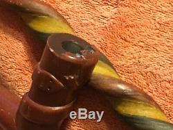 Early Plains catlinite pipe and matching stem, Native American