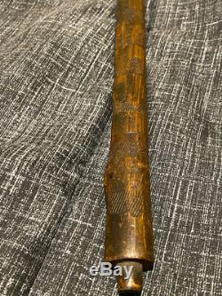 Early Rare Crow Indian Pipe Tomahawk Forged Spontoon Head Gun Barrel Bowl 1780