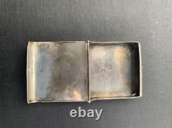 Early Rare Hopi Silver Match Safe Holder Box Container Native American Navajo