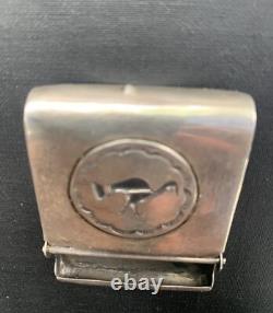 Early Rare Hopi Silver Match Safe Holder Box Container Native American Navajo