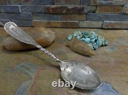 Early! Rare Navajo Sterling Stamped Arrow Spoon Native Old Pawn Fred Harvey Era