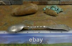 Early! Rare Navajo Sterling Stamped Arrow Spoon Native Old Pawn Fred Harvey Era