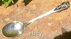 Early Rare Sterling SHREVE & CO NORMAN Hammered Native American Arrow Head Spoon