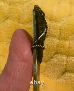 Early Rare Sterling SHREVE & CO NORMAN Hammered Native American Arrow Head Spoon