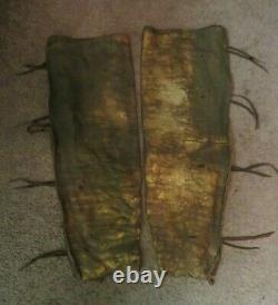 Early S. Plains BUFFALO HIDE Men's LEGGINGS Leggins Native American Old Indian