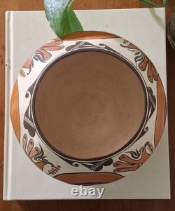 Early Shyatesa White Dove Polychrome 5 Acoma Pueblo Pottery Bowl Olla 1984 Bird