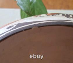 Early Shyatesa White Dove Polychrome 5 Acoma Pueblo Pottery Bowl Olla 1984 Bird