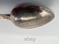 Early Sterling Hand Tooled Stamped Native Designs Fred Harvey Era Spoon