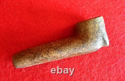 Early Stone Effigy Pipe