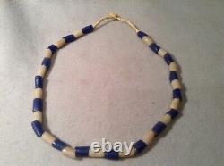 Early Strand Of Hand Made Glass Native American Trade Bead Necklace