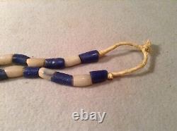 Early Strand Of Hand Made Glass Native American Trade Bead Necklace