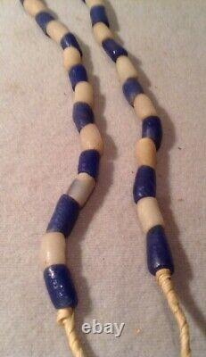 Early Strand Of Hand Made Glass Native American Trade Bead Necklace