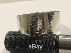 Early Tlingit Silver Cuff Bracelet 1890's to 1910 Alaska Eagle-Raven Primitive