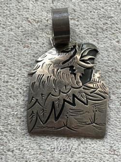 Early Tommy Singer Sterling Eagle pendant