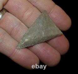 Early Triangular South Texas Indian Arrowhead Artifact Collectible Relic