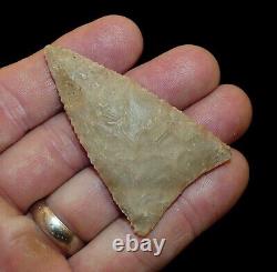 Early Triangular Texas Authentic Indian Arrowhead Artifact Collectible Relic