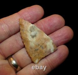 Early Triangular Texas Authentic Indian Arrowhead Artifact Collectible Relic