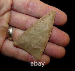 Early Triangular Texas Authentic Indian Arrowhead Artifact Collectible Relic