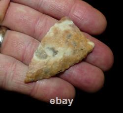 Early Triangular Texas Authentic Indian Arrowhead Artifact Collectible Relic